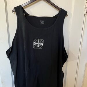West Coast Choppers Hawaii Island Tank Top - Men’s XXL - Black